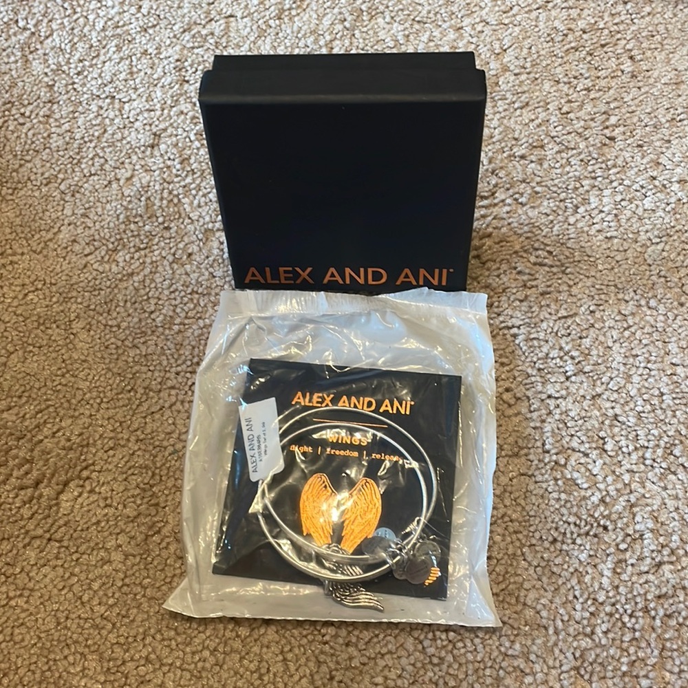 Brand new Alex and Ani bracelet, wings